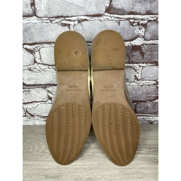 COLE HAAN Go To Collection Arden Gold Metallic Leather Oxfords Women Sz 10B US - Picture 8 of 16